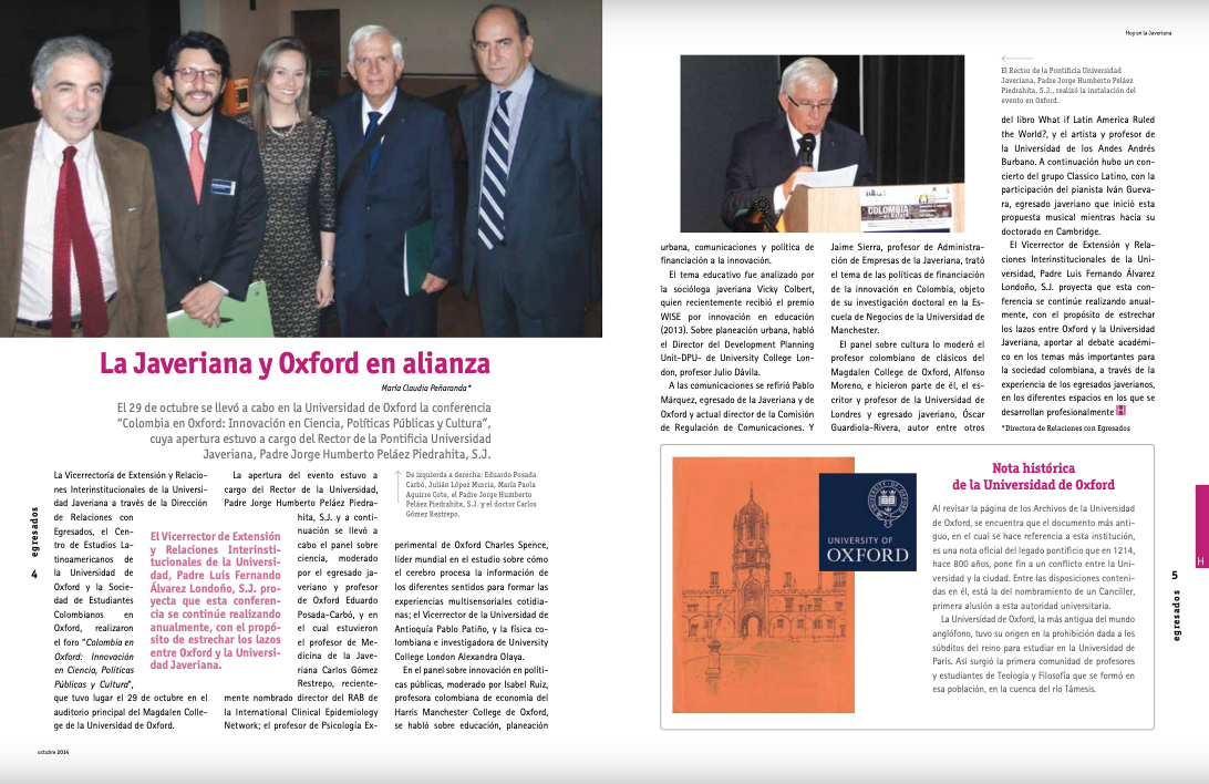 Javeriana y Oxford
